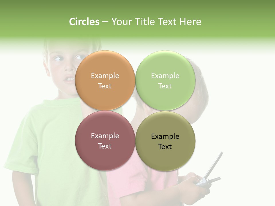 Motorhome Rv Flat In Desert PowerPoint Template