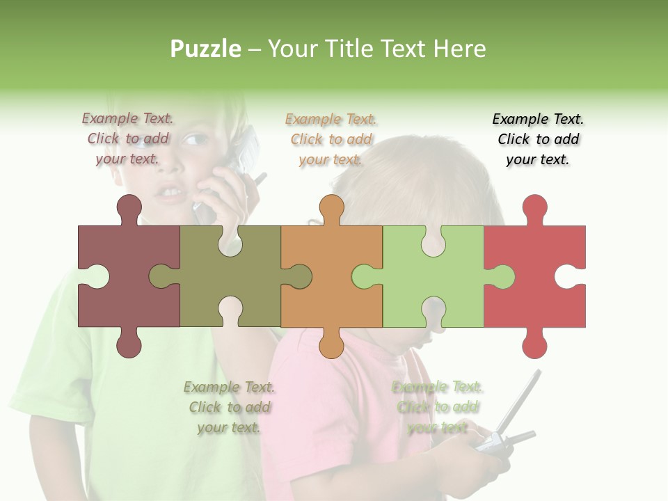 Motorhome Rv Flat In Desert PowerPoint Template