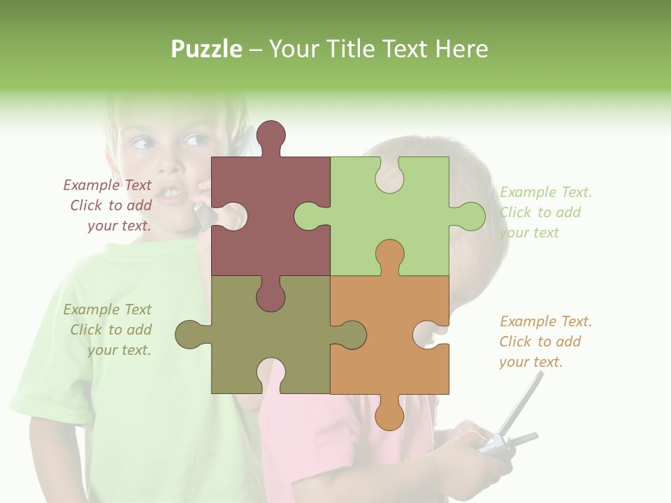 Motorhome Rv Flat In Desert PowerPoint Template