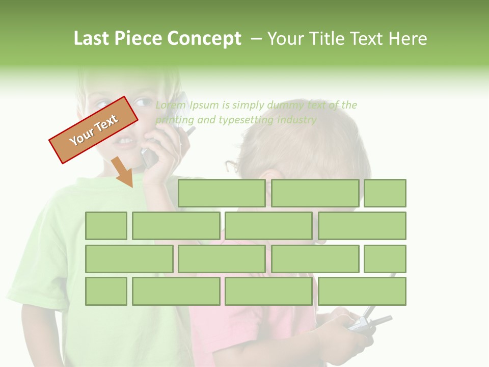 Motorhome Rv Flat In Desert PowerPoint Template