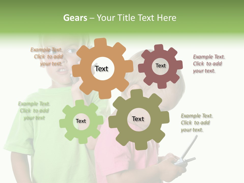 Motorhome Rv Flat In Desert PowerPoint Template