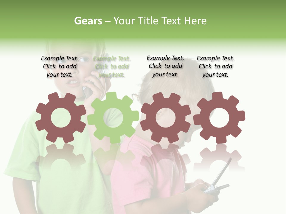 Motorhome Rv Flat In Desert PowerPoint Template