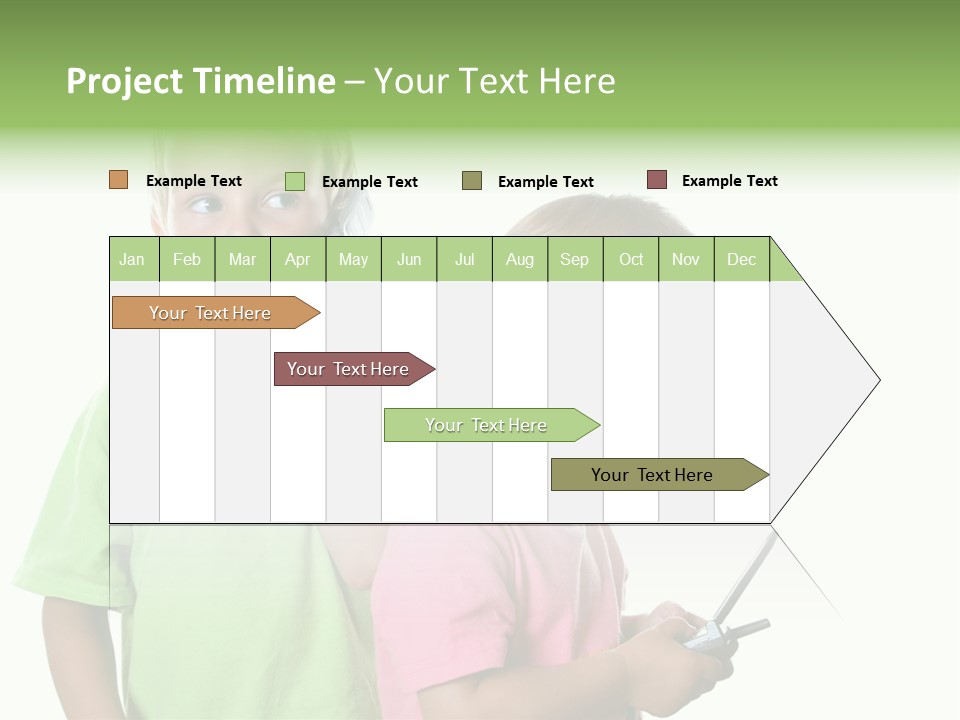 Motorhome Rv Flat In Desert PowerPoint Template