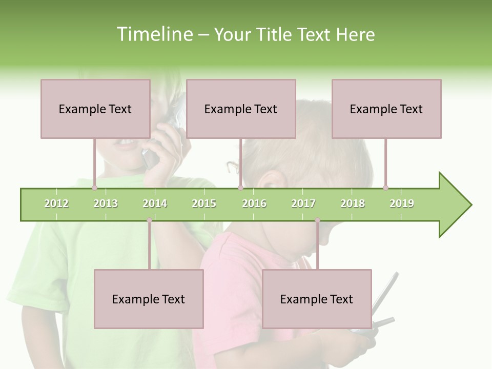 Motorhome Rv Flat In Desert PowerPoint Template