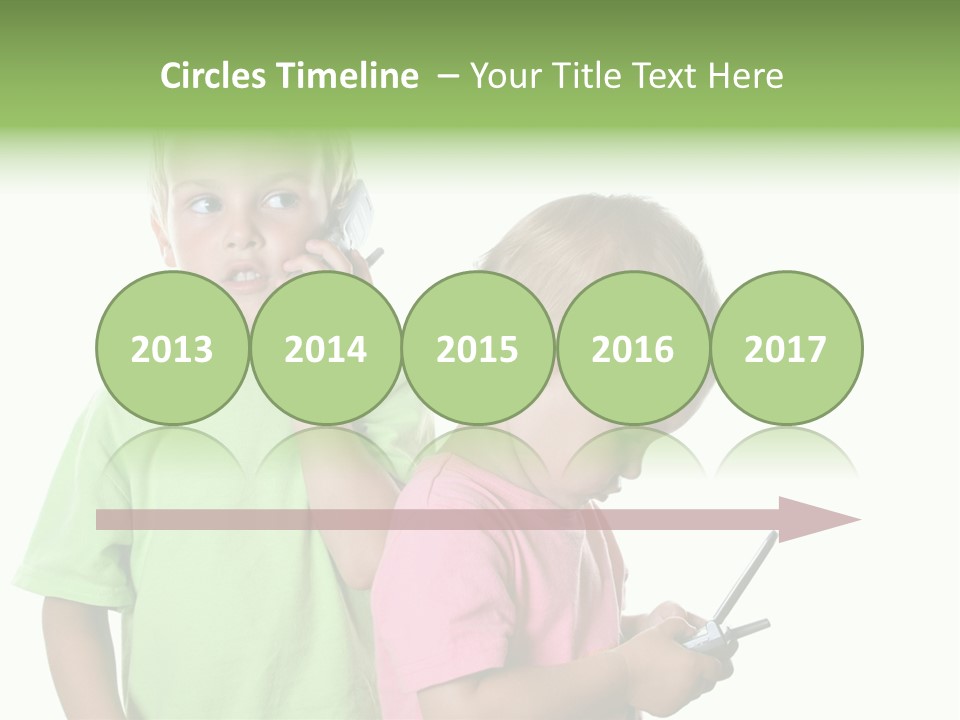 Motorhome Rv Flat In Desert PowerPoint Template