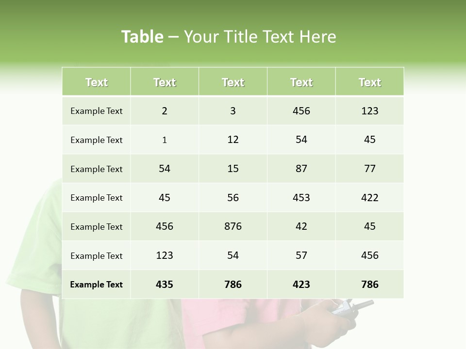 Motorhome Rv Flat In Desert PowerPoint Template