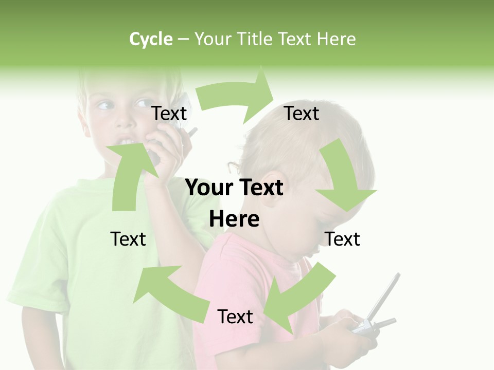 Motorhome Rv Flat In Desert PowerPoint Template