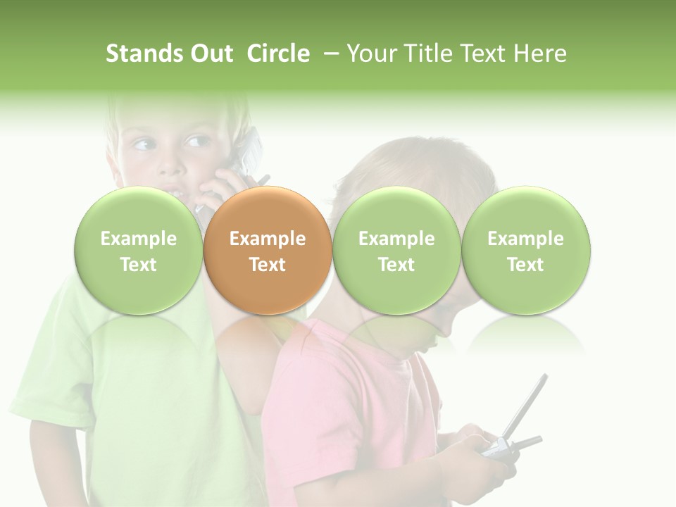 Motorhome Rv Flat In Desert PowerPoint Template