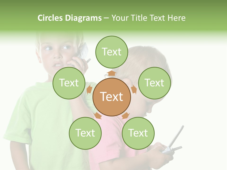 Motorhome Rv Flat In Desert PowerPoint Template