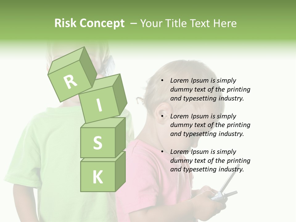 Motorhome Rv Flat In Desert PowerPoint Template