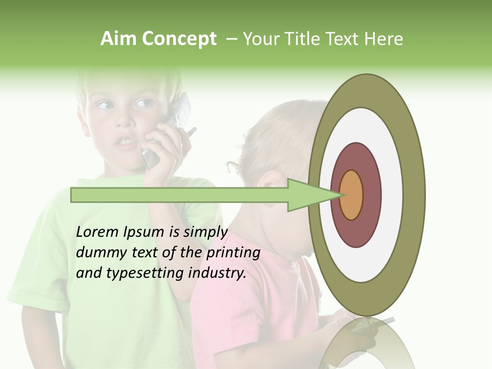 Motorhome Rv Flat In Desert PowerPoint Template