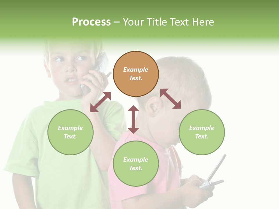 Motorhome Rv Flat In Desert PowerPoint Template