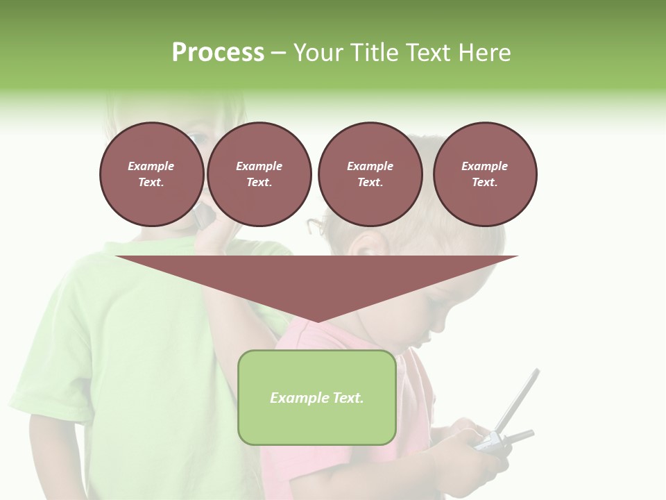 Motorhome Rv Flat In Desert PowerPoint Template