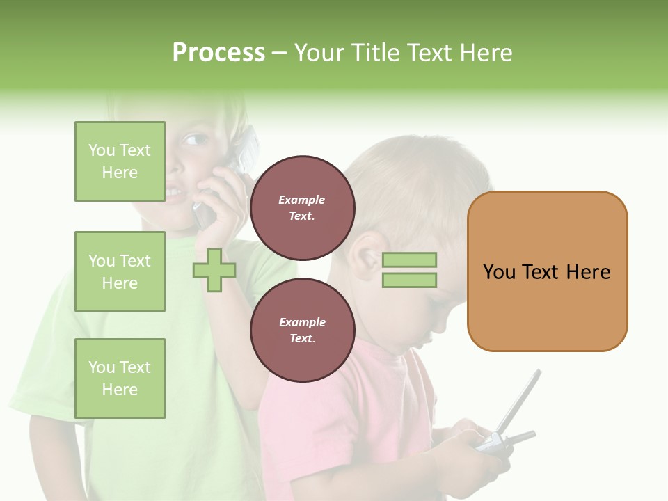 Motorhome Rv Flat In Desert PowerPoint Template