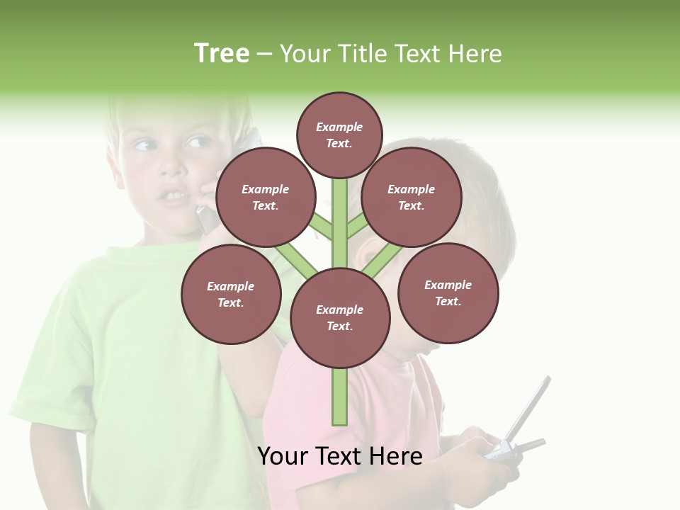 Motorhome Rv Flat In Desert PowerPoint Template