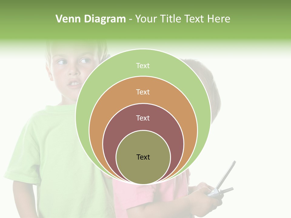 Motorhome Rv Flat In Desert PowerPoint Template