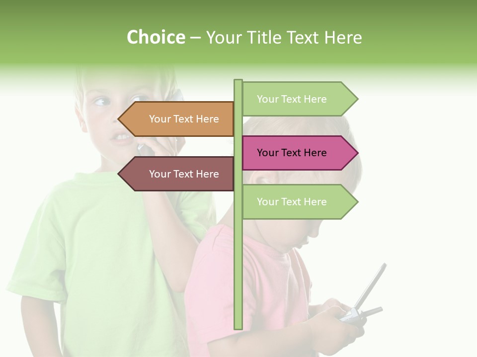 Motorhome Rv Flat In Desert PowerPoint Template