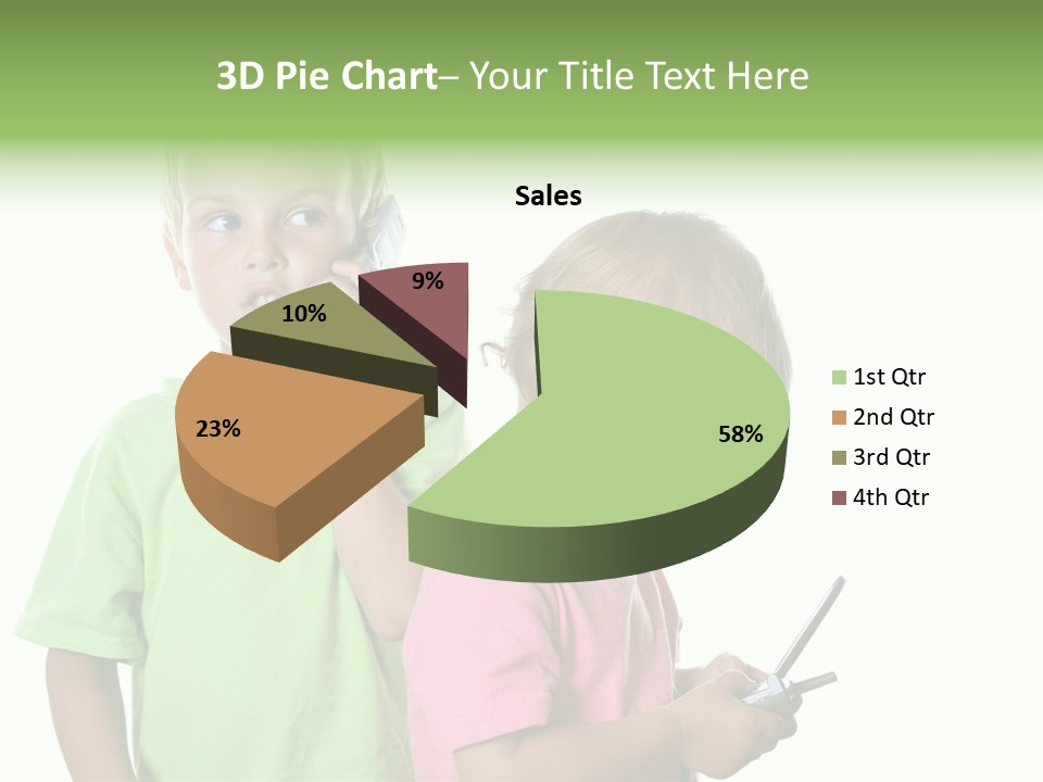 Motorhome Rv Flat In Desert PowerPoint Template