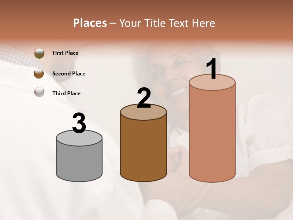 Male Doctor With Elderly Woman Patient PowerPoint Template