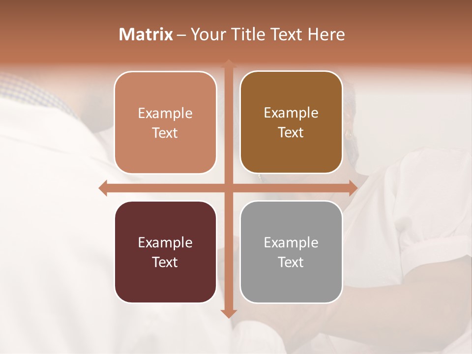 Male Doctor With Elderly Woman Patient PowerPoint Template