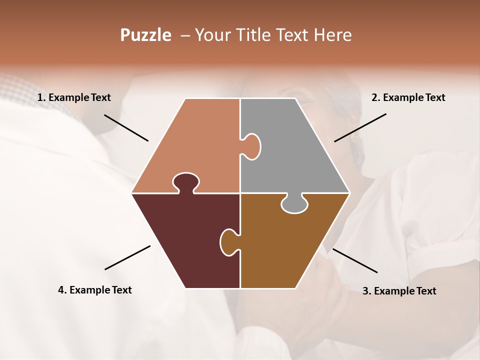 Male Doctor With Elderly Woman Patient PowerPoint Template