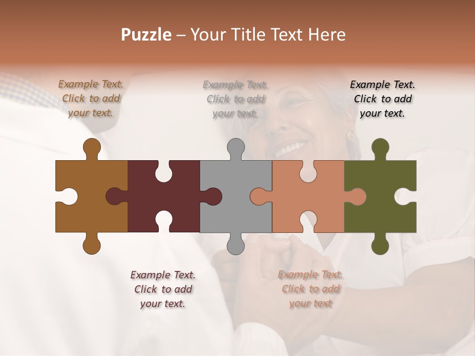 Male Doctor With Elderly Woman Patient PowerPoint Template