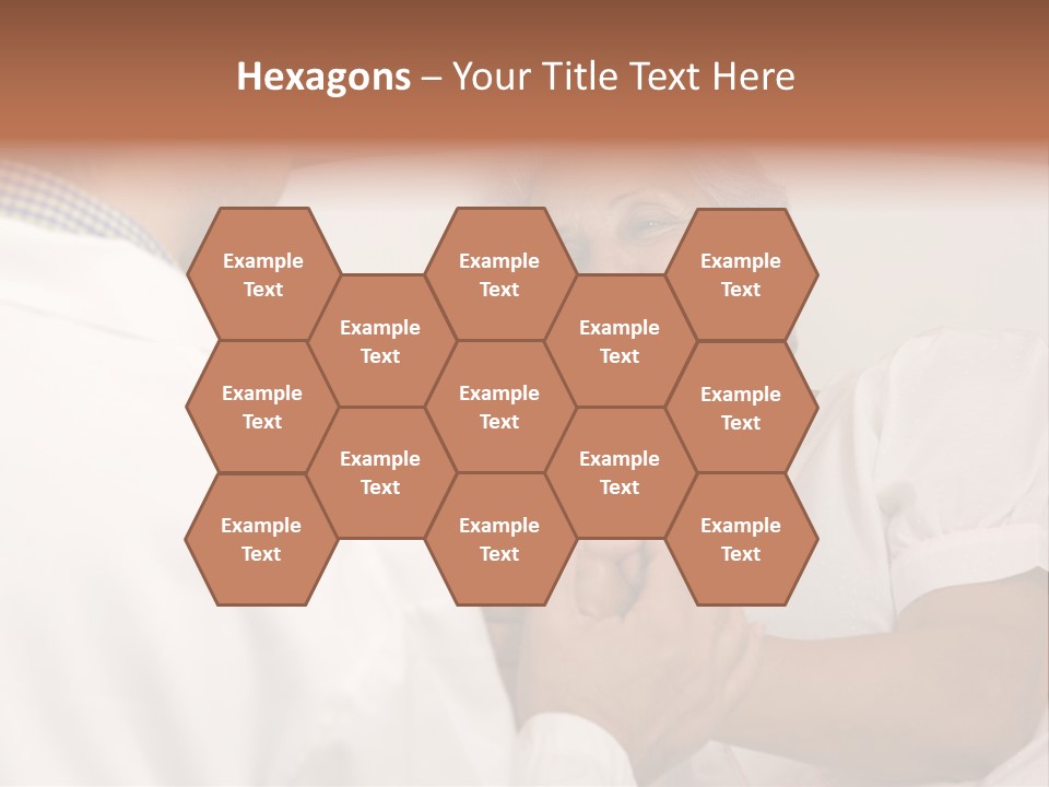 Male Doctor With Elderly Woman Patient PowerPoint Template