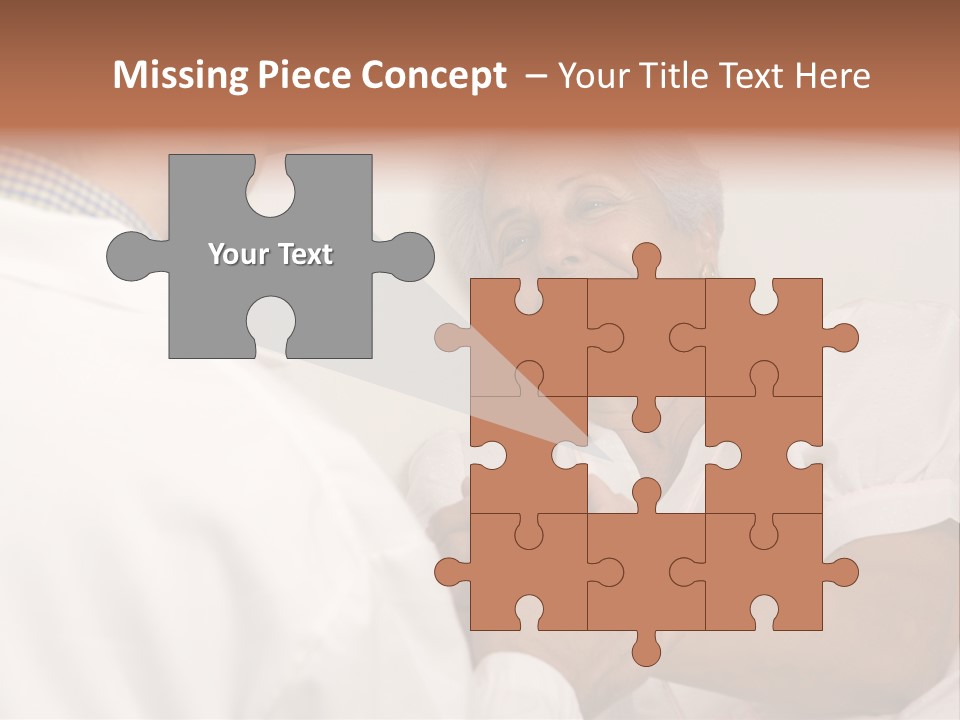 Male Doctor With Elderly Woman Patient PowerPoint Template