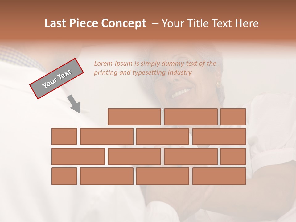 Male Doctor With Elderly Woman Patient PowerPoint Template