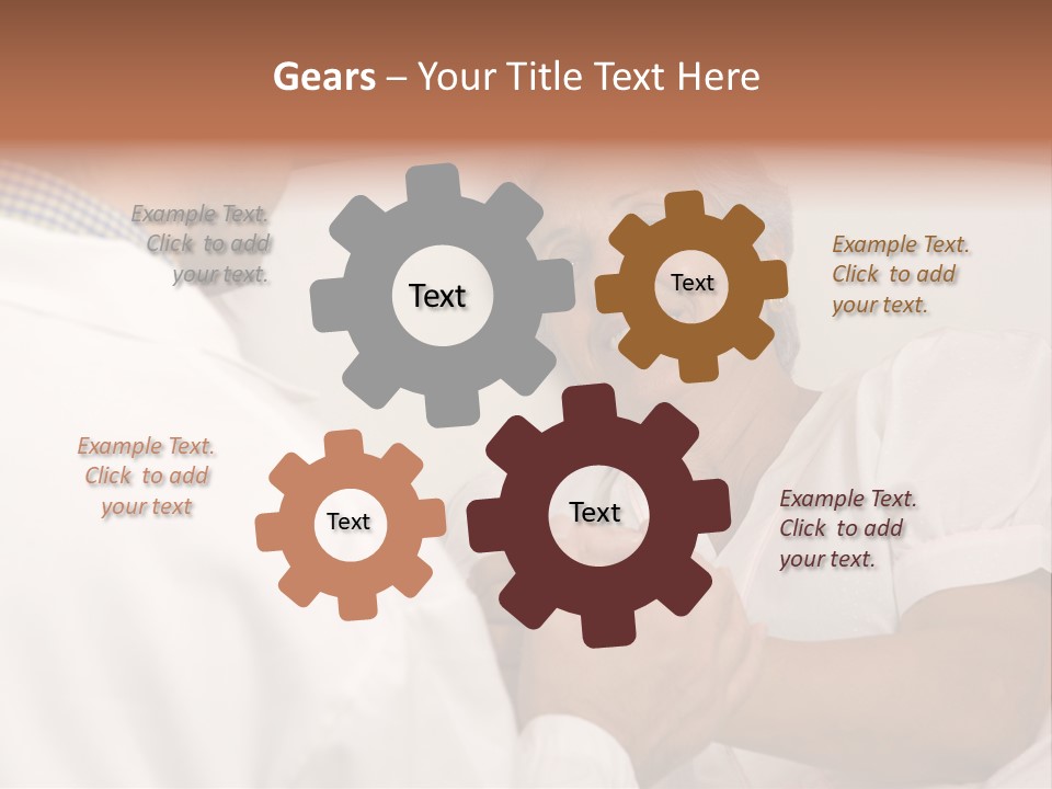 Male Doctor With Elderly Woman Patient PowerPoint Template