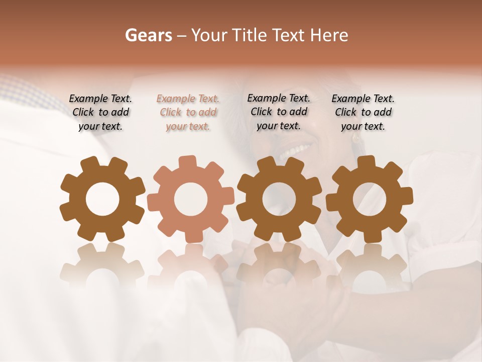 Male Doctor With Elderly Woman Patient PowerPoint Template