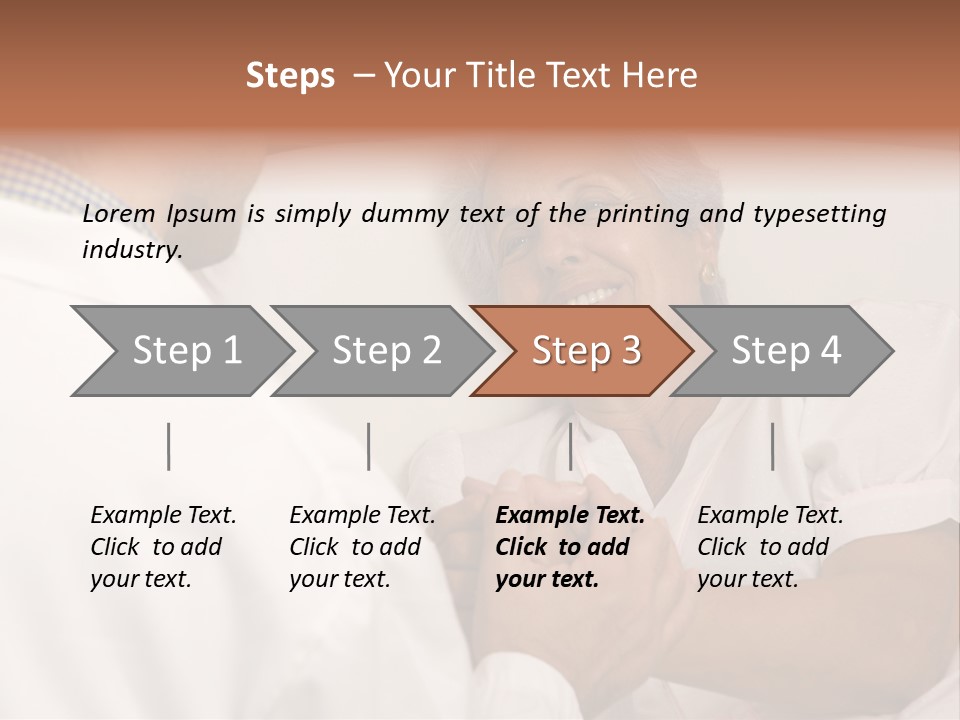 Male Doctor With Elderly Woman Patient PowerPoint Template