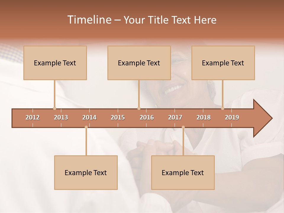 Male Doctor With Elderly Woman Patient PowerPoint Template