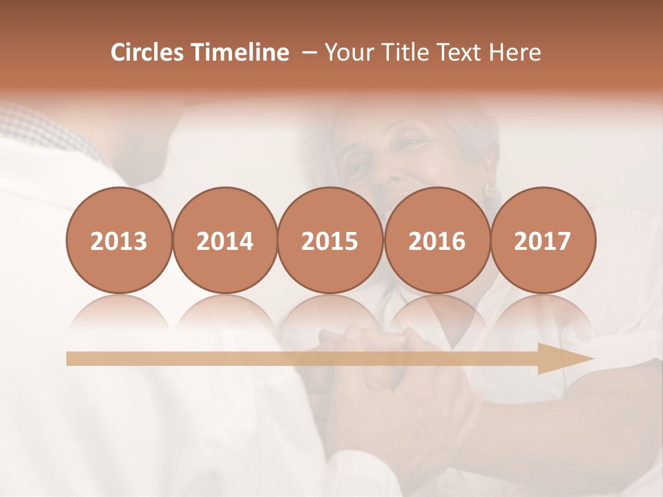 Male Doctor With Elderly Woman Patient PowerPoint Template