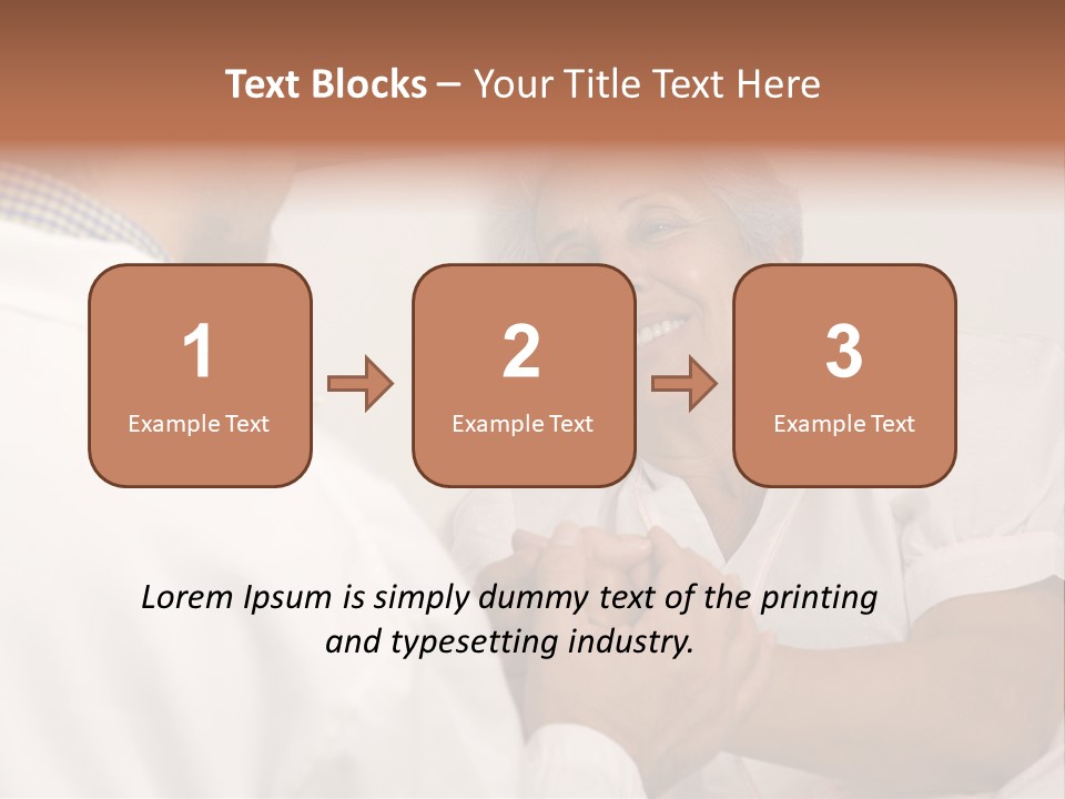 Male Doctor With Elderly Woman Patient PowerPoint Template