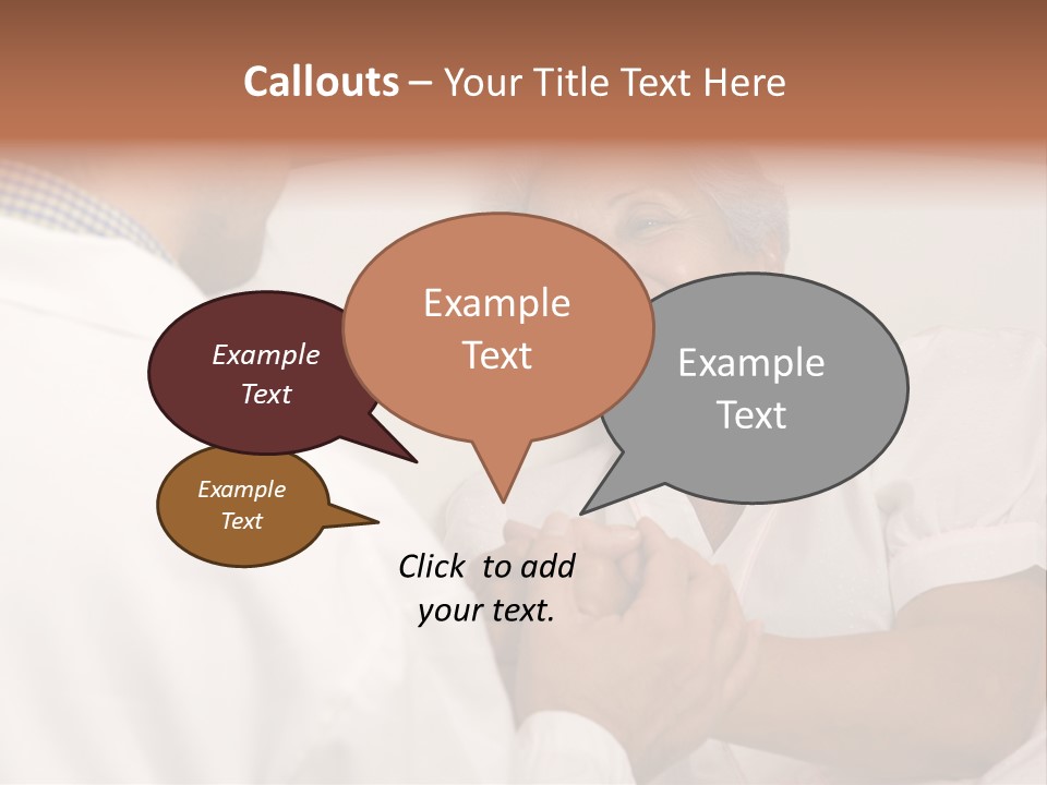Male Doctor With Elderly Woman Patient PowerPoint Template