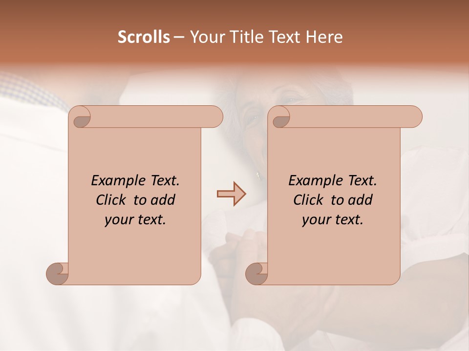 Male Doctor With Elderly Woman Patient PowerPoint Template