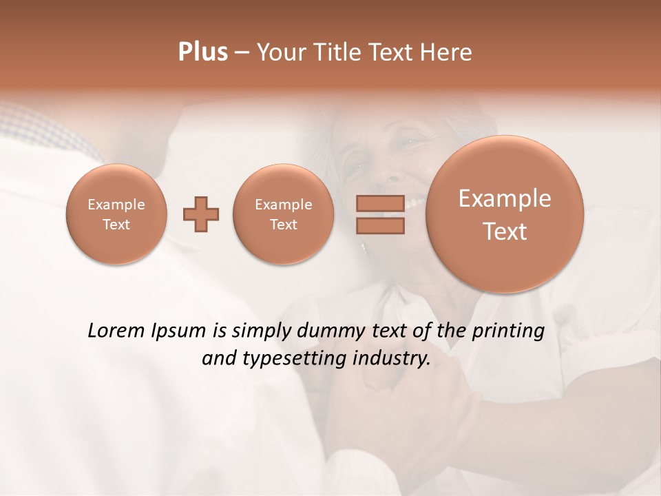 Male Doctor With Elderly Woman Patient PowerPoint Template