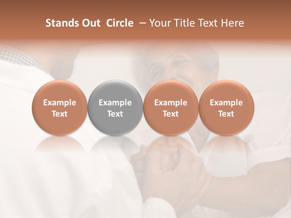 Male Doctor With Elderly Woman Patient PowerPoint Template