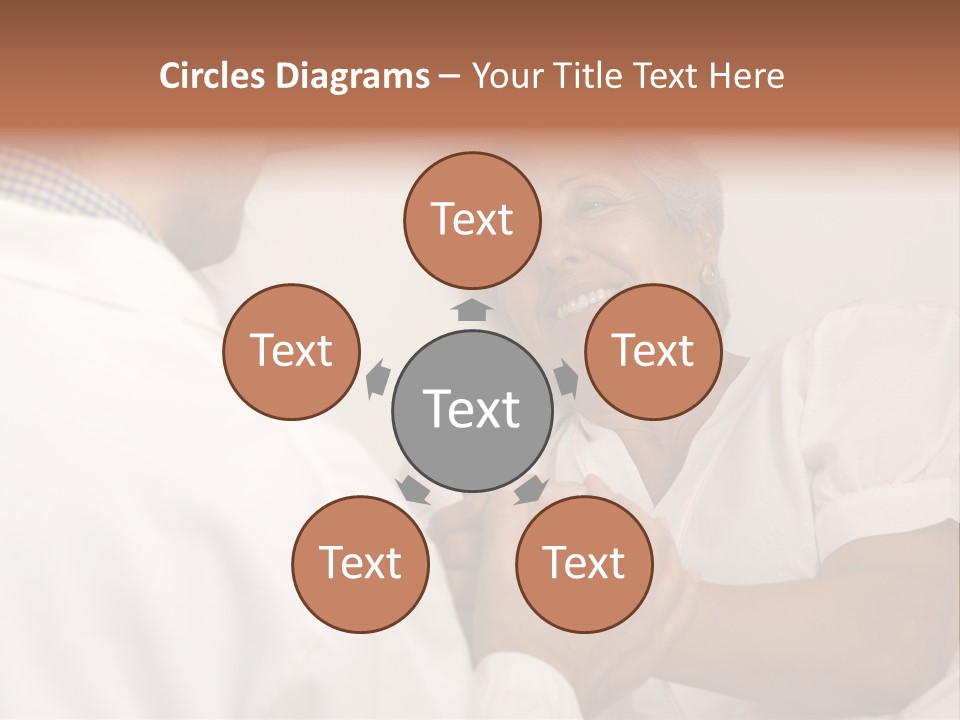 Male Doctor With Elderly Woman Patient PowerPoint Template