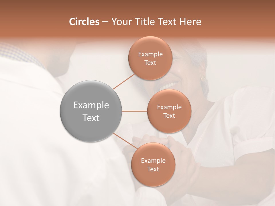 Male Doctor With Elderly Woman Patient PowerPoint Template