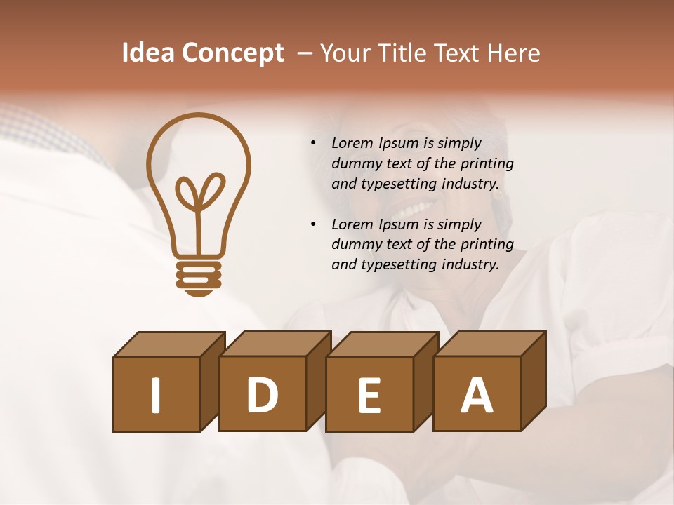 Male Doctor With Elderly Woman Patient PowerPoint Template