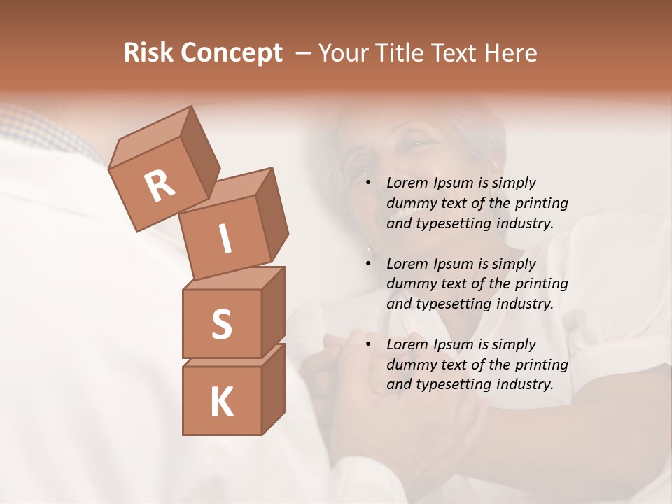 Male Doctor With Elderly Woman Patient PowerPoint Template