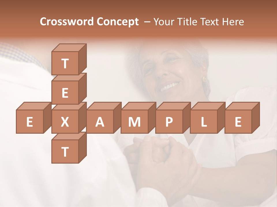 Male Doctor With Elderly Woman Patient PowerPoint Template