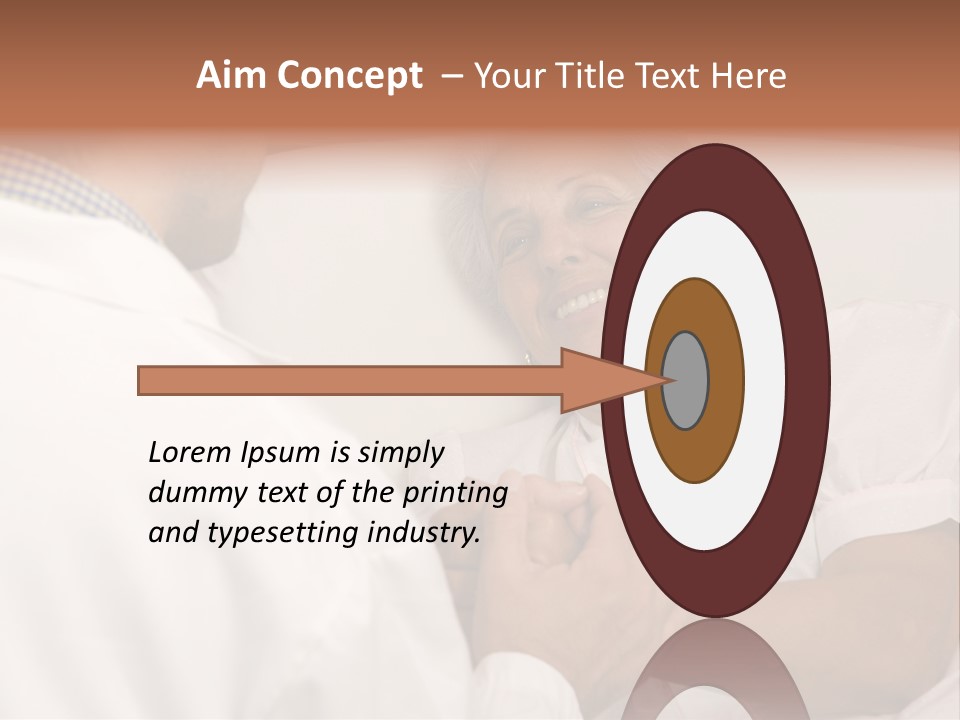 Male Doctor With Elderly Woman Patient PowerPoint Template