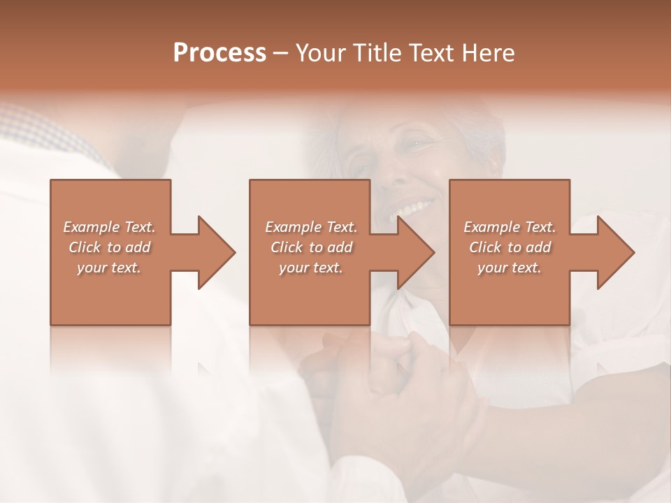 Male Doctor With Elderly Woman Patient PowerPoint Template