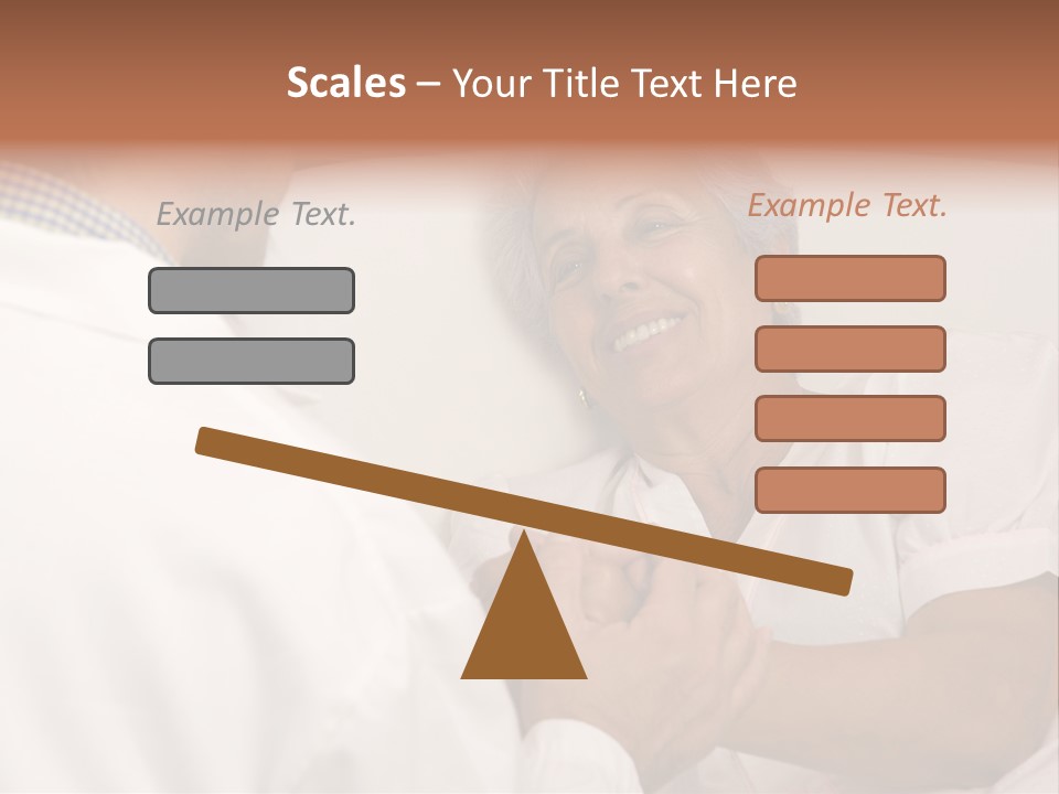 Male Doctor With Elderly Woman Patient PowerPoint Template