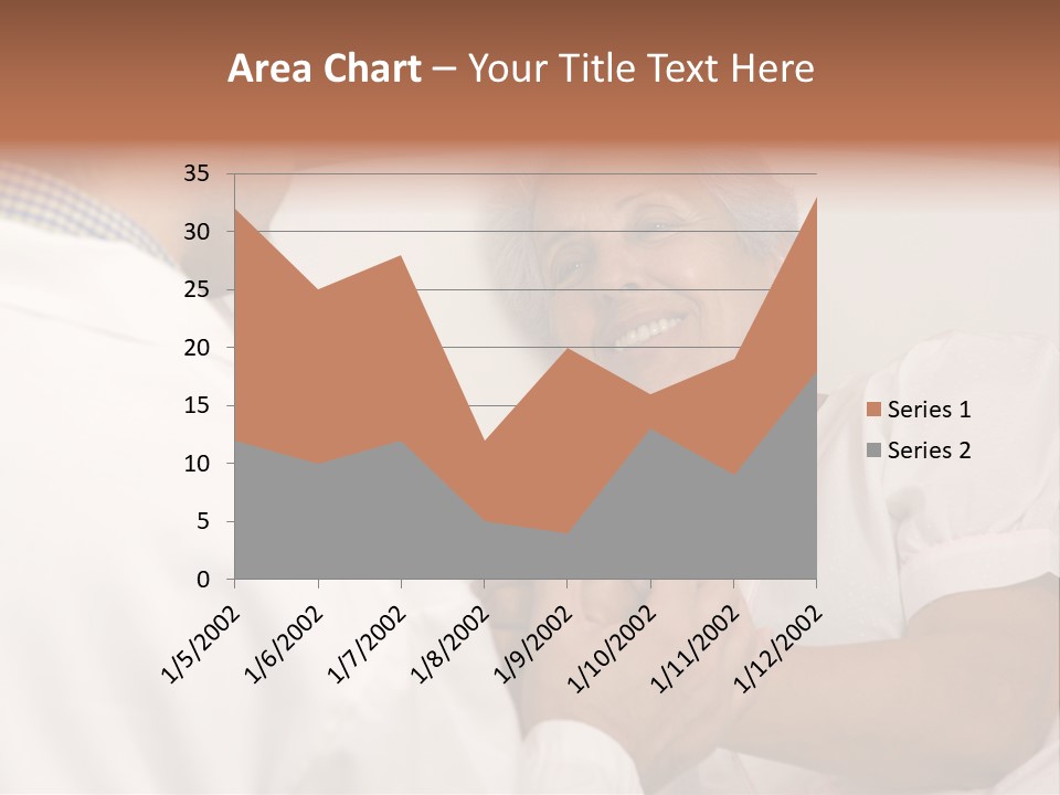 Male Doctor With Elderly Woman Patient PowerPoint Template