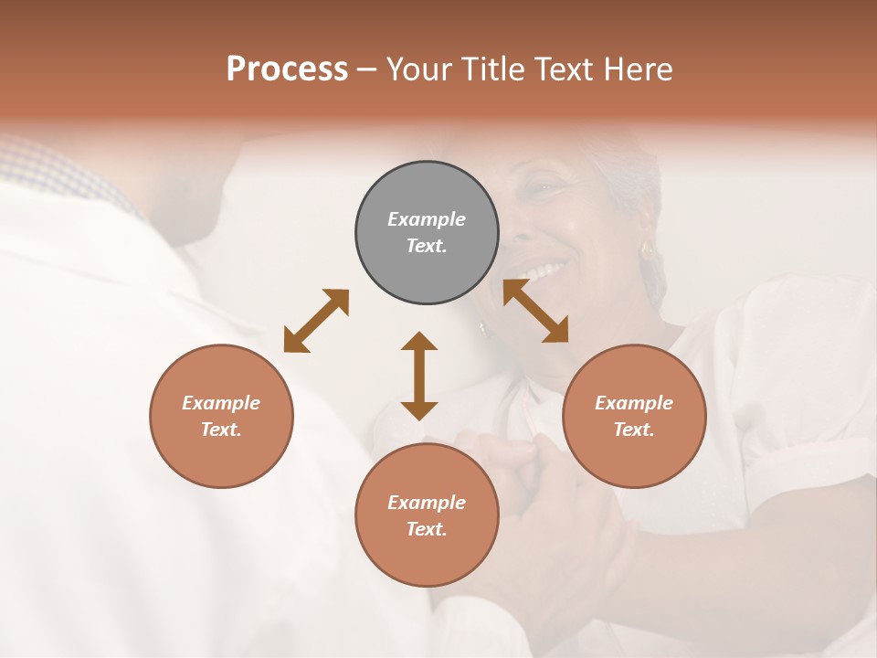 Male Doctor With Elderly Woman Patient PowerPoint Template