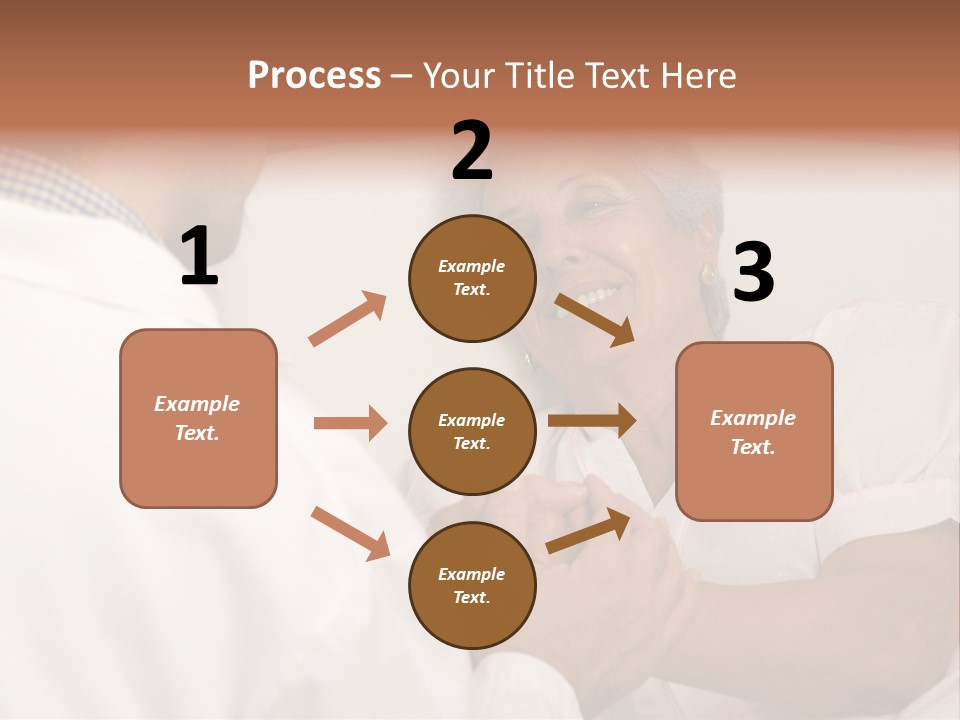 Male Doctor With Elderly Woman Patient PowerPoint Template